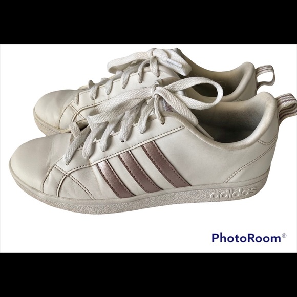 Adidas White & Rose Gold Sneakers Size 7 - Picture 6 of 6